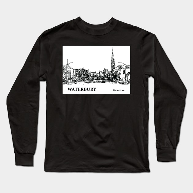 Waterbury Connecticut Long Sleeve T-Shirt by Lakeric